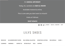 Tablet Screenshot of lilysshoesshop.com